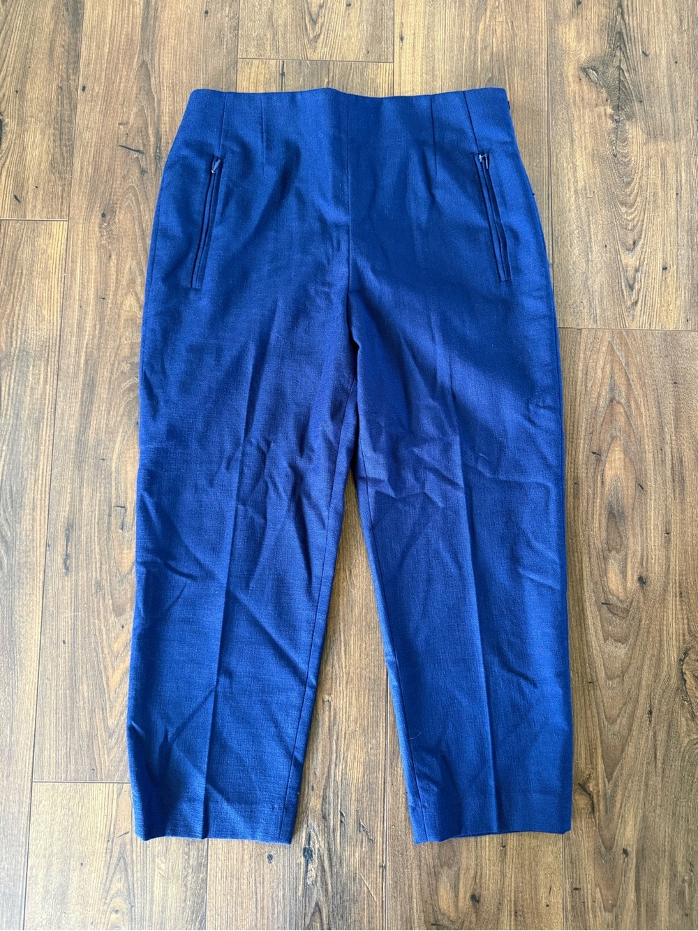 Club Monaco Women’s Cigarette Crop Pantalons Navy Blue Size 8